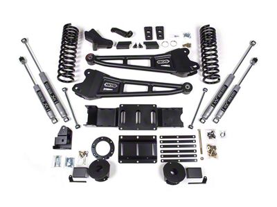 BDS 4-Inch Radius Arm Suspension Lift Kit with NX2 Nitro Shocks (19-25 4WD 6.7L RAM 2500 w/ Air Ride)