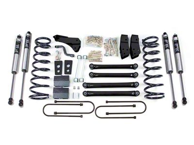 BDS 4-Inch Suspension Lift Kit with 4-Inch Rear Lift Blocks and FOX 2.0 Performance Shocks (06-07 4WD RAM 2500 Power Wagon w/ 3.50-Inch Axle)