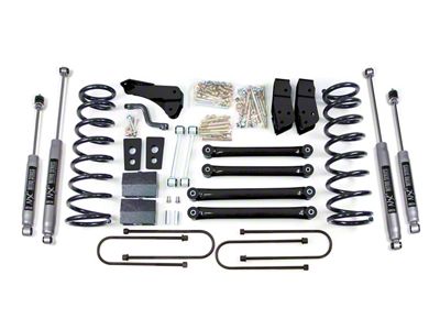 BDS 4-Inch Suspension Lift Kit with 4-Inch Rear Lift Blocks and NX2 Nitro Shocks (06-07 4WD RAM 2500 Power Wagon w/ 3.50-Inch Axle)