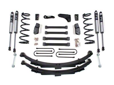 BDS 4-Inch Suspension Lift Kit with Rear Leaf Springs and FOX 2.0 Performance Shocks (09-13 4WD 5.7L RAM 2500 Power Wagon w/ 3.50-Inch Axle)