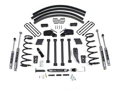 BDS 4.50-Inch Suspension Lift Kit with Rear Lift Blocks, Add-A-Leaf and NX2 Nitro Shocks (94-99 4WD RAM 2500 w/o Factory Overload Springs)