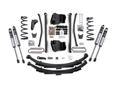 BDS 6-Inch Long Arm Suspension Lift Kit with Rear Leaf Springs and FOX 2.0 Performance Shocks (03-07 4WD 5.9L, 6.7L RAM 2500 w/ 4-Inch Axle)