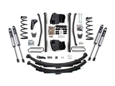 BDS 6-Inch Long Arm Suspension Lift Kit with Rear Leaf Springs and FOX 2.0 Performance Shocks (09-13 4WD 5.7L RAM 2500 w/ 4-Inch Axle)