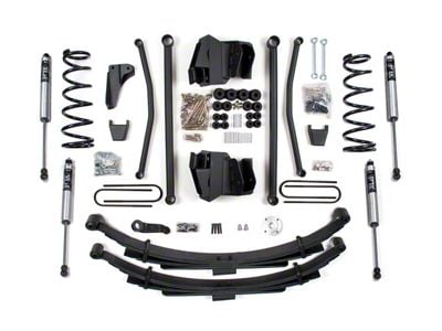 BDS 6-Inch Long Arm Suspension Lift Kit with Rear Lift Blocks and FOX 2.0 Performance Shocks (09-13 4WD 5.9L, 6.7L RAM 2500 w/ 3.50-Inch Axle)