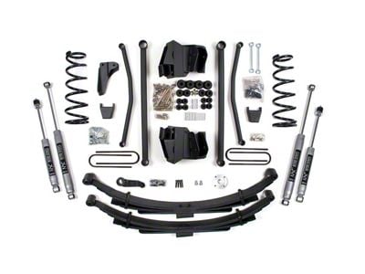 BDS 6-Inch Long Arm Suspension Lift Kit with Rear Leaf Springs and NX2 Nitro Shocks (03-07 4WD 5.7L RAM 2500 w/ 4-Inch Axle)