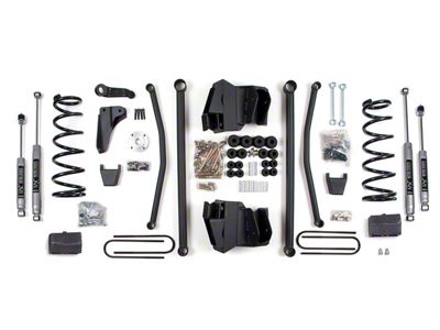 BDS 6-Inch Long Arm Suspension Lift Kit with Rear Lift Blocks and NX2 Nitro Shocks (09-13 4WD 5.7L RAM 2500 w/ 3.50-Inch Axle)