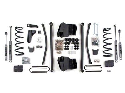 BDS 6-Inch Long Arm Suspension Lift Kit with Rear Lift Blocks and NX2 Nitro Shocks (03-07 4WD 5.7L RAM 2500 w/ 4-Inch Axle)