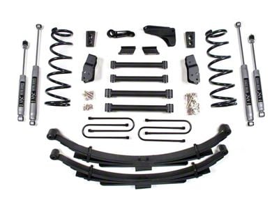 BDS 6-Inch Suspension Lift Kit with Rear Leaf Springs and NX2 Nitro Shocks (03-07 4WD RAM 2500 Mega Cab w/ 3.50-Inch Axle)