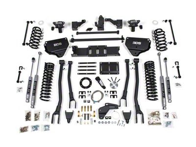 BDS 8-Inch 4-Link Suspension Lift Kit with Rear Coil Springs and NX2 Nitro Shocks (14-18 4WD 6.7L RAM 2500)