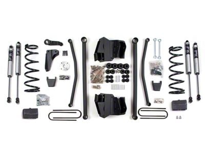 BDS 8-Inch Long Arm Suspension Lift Kit with Rear Lift Blocks and FOX 2.0 Performance Shocks (2008 4WD 5.9L RAM 2500 w/ Manual Transmission & Rear 3.50-Inch Axle)