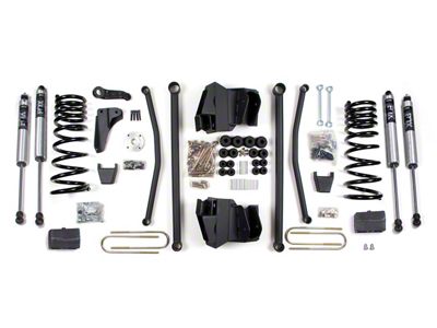 BDS 8-Inch Long Arm Suspension Lift Kit with Rear Lift Blocks and FOX 2.0 Performance Shocks (2008 4WD 5.9L RAM 2500 w/ Automatic Transmission & Rear 3.50-Inch Axle)