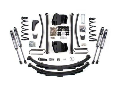 BDS 8-Inch Long Arm Suspension Lift Kit with Rear Leaf Springs and FOX 2.0 Performance Shocks (2008 4WD 5.9L RAM 2500 w/ Manual Transmission & Rear 3.50-Inch Axle)