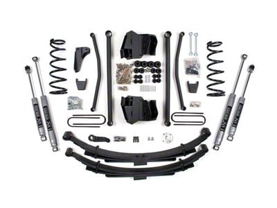 BDS 8-Inch Long Arm Suspension Lift Kit with Rear Leaf Springs and NX2 Nitro Shocks (2008 4WD 5.9L RAM 2500 w/ Automatic Transmission & Rear 3.50-Inch Axle)