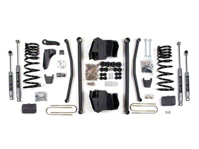 BDS 8-Inch Long Arm Suspension Lift Kit with Rear Lift Blocks and NX2 Nitro Shocks (2008 4WD 5.9L RAM 2500 w/ Automatic Transmission & Rear 3.50-Inch Axle)