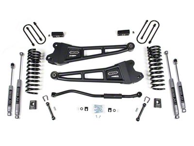 BDS 3-Inch Radius Arm Suspension Lift Kit with Rear Lift Blocks and NX2 Nitro Shocks (13-18 4WD 6.7L RAM 3500 w/o Air Ride)