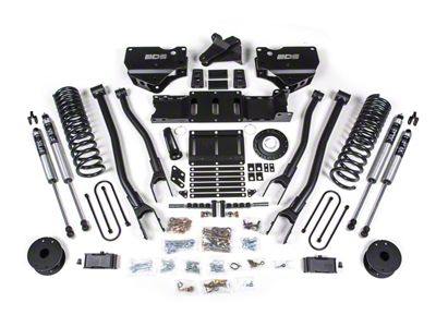 BDS 4-Inch 4-Link Suspension Lift Kit with Rear Lift Blocks and FOX 2.0 Performance Shocks (19-25 4WD 6.7L RAM 3500 w/ Air Ride & 8-Bolt Indexing Ring)