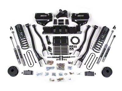 BDS 4-Inch 4-Link Suspension Lift Kit with Rear Lift Blocks and NX2 Nitro Shocks (19-25 4WD 6.4L RAM 3500 w/ Air Ride)