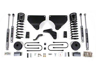 BDS 4-Inch Radius Arm Drop Suspension Lift Kit with Rear Lift Blocks and NX2 Nitro Shocks (14-18 4WD 6.7L RAM 3500 w/ Air Ride)