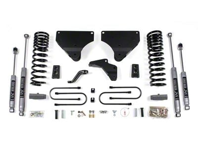 BDS 4-Inch Suspension Lift Kit with Rear Lift Blocks and NX2 Nitro Shocks (13-18 4WD 5.7L, 6.4L RAM 3500)