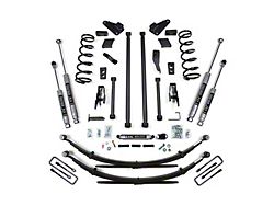 BDS 4.50-Inch Long Arm Suspension Lift Kit with Rear Leaf Springs and NX2 Nitro Shocks (94-99 4WD RAM 3500)