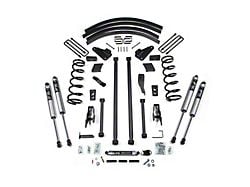 BDS 4.50-Inch Long Arm Suspension Lift Kit with Rear Lift Blocks, Add-A-Leaf and FOX 2.0 Performance Shocks (94-99 4WD RAM 3500 w/ Factory Overload Springs)