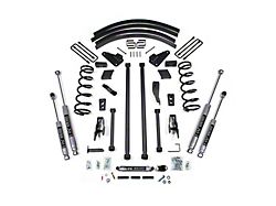 BDS 4.50-Inch Long Arm Suspension Lift Kit with Rear Lift Blocks, Add-A-Leaf and NX2 Nitro Shocks (94-99 4WD RAM 3500 w/o Factory Overload Springs)