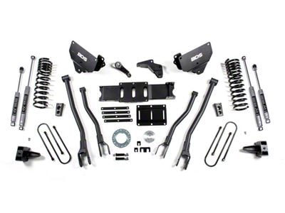 BDS 5.50-Inch 4-Link Suspension Lift Kit with 4-Inch Rear Lift Blocks and FOX 2.0 Performance Shocks (13-18 5.7L, 6.4L RAM 3500)