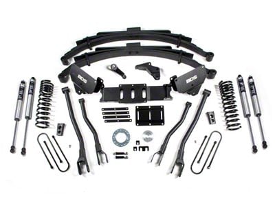 BDS 5.50-Inch 4-Link Suspension Lift Kit with Reaf Leaf Springs and FOX 2.0 Performance Shocks (13-18 4WD 5.7L, 6.4L RAM 3500)