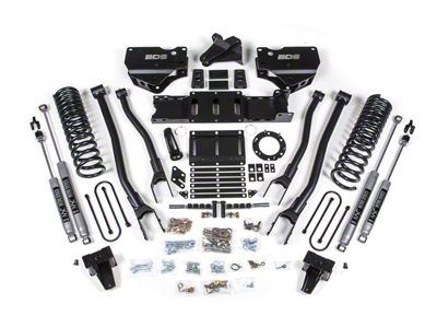 BDS 5.50-Inch 4-Link Suspension Lift Kit with Rear Lift Blocks with NX2 Nitro Shocks (19-25 4WD 6.4L RAM 3500 w/ Factory Overload Springs)