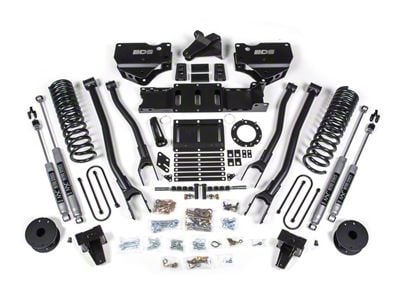 BDS 5.50-Inch 4-Link Suspension Lift Kit with Rear Lift Blocks and NX2 Nitro Shocks (19-25 4WD 6.4L RAM 3500 w/ Air Ride)