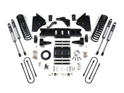 BDS 5.50-Inch Radius Arm Drop Suspension Lift Kit with 5-Inch Rear Lift Blocks and FOX 2.0 Performance Shocks (13-18 4WD 5.7L, 6.4L RAM 3500)