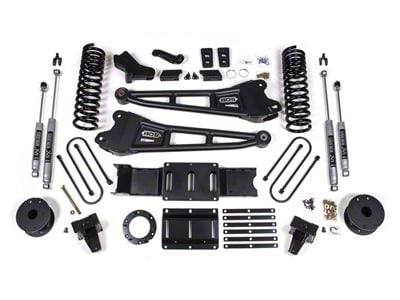 BDS 5.50-Inch Radius Arm Suspension Lift Kit with Rear Lift Blocks and NX2 Nitro Shocks (19-25 4WD 6.4L RAM 3500 w/ Air Ride)