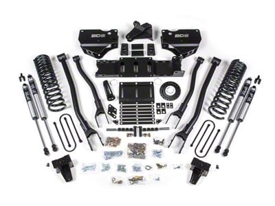 BDS 6-Inch 4-Link Suspension Lift Kit with Rear Lift Blocks and FOX 2.0 Performance Shocks (19-25 4WD 6.7L RAM 3500 w/ 8-Bolt Indexing Ring & w/o Factory Overload Springs)