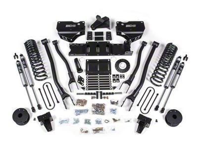 BDS 6-Inch 4-Link Suspension Lift Kit with Rear Lift Blocks and FOX 2.0 Performance Shocks (19-25 4WD 6.7L RAM 3500 w/ Air Ride & 8-Bolt Indexing Ring)