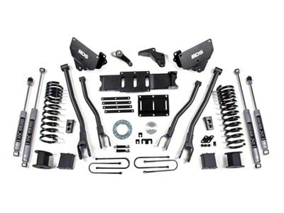 BDS 6-Inch 4-Link Suspension Lift Kit with and NX2 Nitro Shocks (14-18 4WD 6.7L RAM 3500 w/ Air Ride & 6-Bolt Indexing Ring)