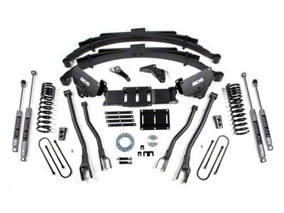 BDS 6-Inch 4-Link Suspension Lift Kit with Reaf Leaf Springs and NX2 Nitro Shocks (13-18 4WD 6.7L RAM 3500 w/ 6-Bolt Indexing Ring)