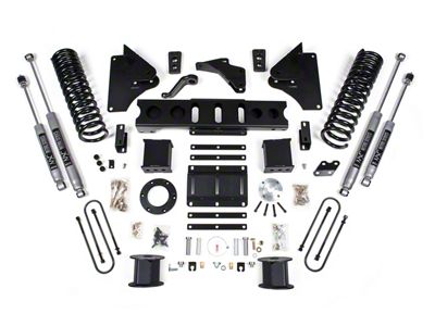 BDS 6-Inch Radius Arm Drop Suspension Lift Kit with NX2 Nitro Shocks (14-18 4WD 6.7L RAM 3500 w/ Air Ride & 8-Bolt Indexing Ring)