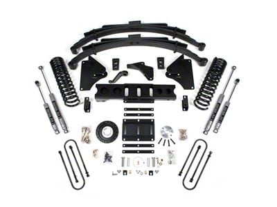 BDS 6-Inch Suspension Lift Kit with Reaf Leaf Springs and NX2 Nitro Shocks (13-18 4WD 6.7L RAM 3500 w/ 8-Bolt Indexing Ring)