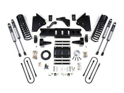 BDS 6-Inch Suspension Lift Kit with Rear Lift Blocks and FOX 2.0 Performance Shocks (13-18 4WD 6.7L RAM 3500 w/ 6-Bolt Indexing Ring)