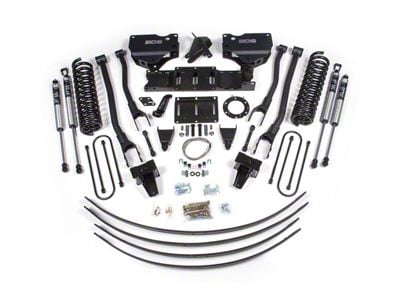 BDS 8-Inch 4-Link Suspension Lift Kit with Rear Lift Blocks and FOX 2.0 Performance Shocks (19-25 4WD 6.7L RAM 3500 w/ 6-Bolt Indexing Ring & w/o Factory Overload Spring or Air Ride)