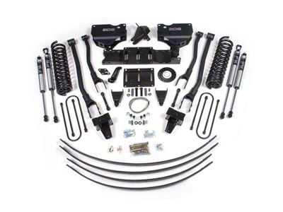 BDS 8-Inch 4-Link Suspension Lift Kit with Rear Lift Blocks and FOX 2.0 Performance Shocks (19-25 4WD 6.7L RAM 3500 w/ 8-Bolt Indexing Ring & w/o Factory Overload Spring or Air Ride)