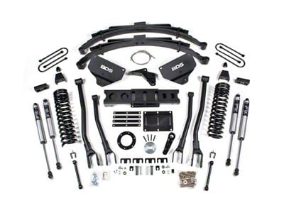 BDS 8-Inch 4-Link Suspension Lift Kit with Reaf Leaf Springs and FOX 2.0 Performance Shocks (13-18 4WD 6.7L RAM 3500 w/ 6-Bolt Indexing Ring)