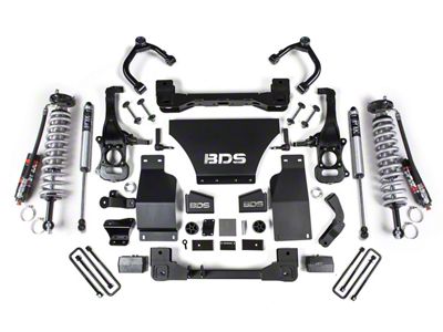 BDS 2.50-Inch Suspension Lift Kit with FOX 2.5 Performance Elite Coil-Overs and FOX 2.0 Performance Shocks (19-25 4WD Sierra 1500 AT4)