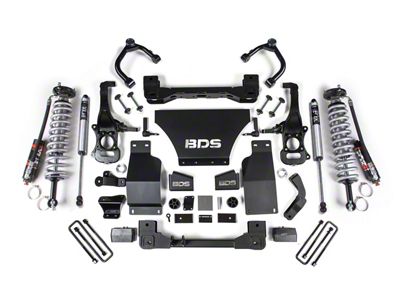 BDS 2.50-Inch Suspension Lift Kit with FOX 2.5 Performance Elite Coil-Overs and FOX 2.0 Performance Shocks (20-25 4WD 3.0L Duramax Sierra 1500 AT4)