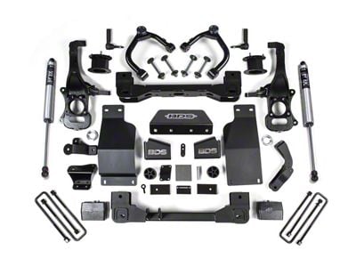 BDS 4-Inch Suspension Lift Kit with and FOX 2.0 Performance Shocks (20-25 4WD 3.0L Duramax Sierra 1500 AT4)