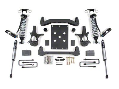 BDS 4-Inch Suspension Lift Kit with 5-Inch Rear Lift Blocks, FOX 2.5 DSC Coil-Overs and FOX 2.0 Performance Shocks (07-13 2WD Sierra 1500, Excluding Extended Cab w/ 8-Foot Long Box)