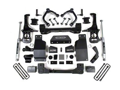 BDS 4-Inch Suspension Lift Kit with and NX2 Nitro Shocks (20-25 4WD 3.0L Duramax Sierra 1500 AT4)