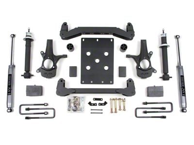 BDS 4-Inch Suspension Lift Kit with 5-Inch Rear Lift Blocks and NX2 Nitro Shocks (07-13 2WD Sierra 1500, Excluding Extended Cab w/ 8-Foot Long Box)