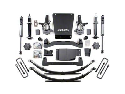 BDS 4-Inch Suspension Lift Kit with Leaf Springs and FOX 2.0 Performance Shocks (07-13 4WD Sierra 1500)