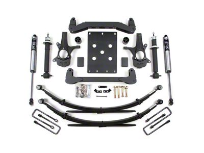 BDS 4-Inch Suspension Lift Kit with Leaf Springs and FOX 2.0 Performance Shocks (07-13 2WD Sierra 1500, Excluding Extended Cab w/ 8-Foot Long Box)